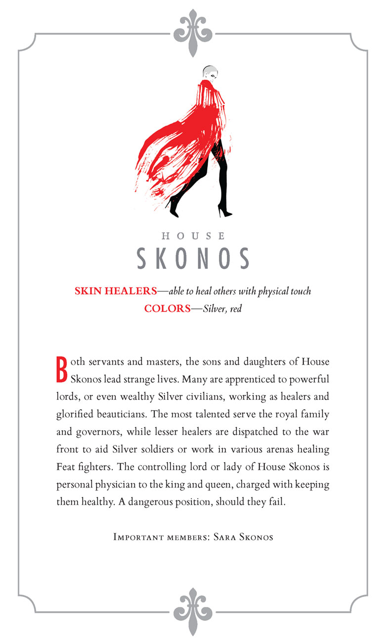 Red Queen Silver House - Skonos - What Your Favorite Red Queen Silver House Says About You